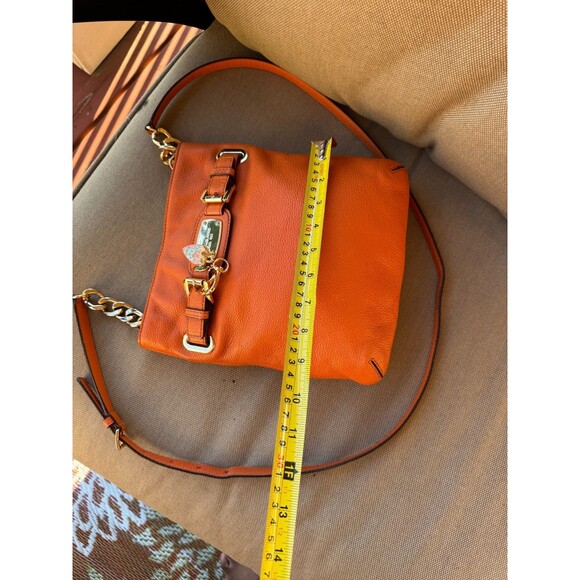 Michael Kors Orange Leather Hamilton Crossbody Bag - Picture 4 of 9